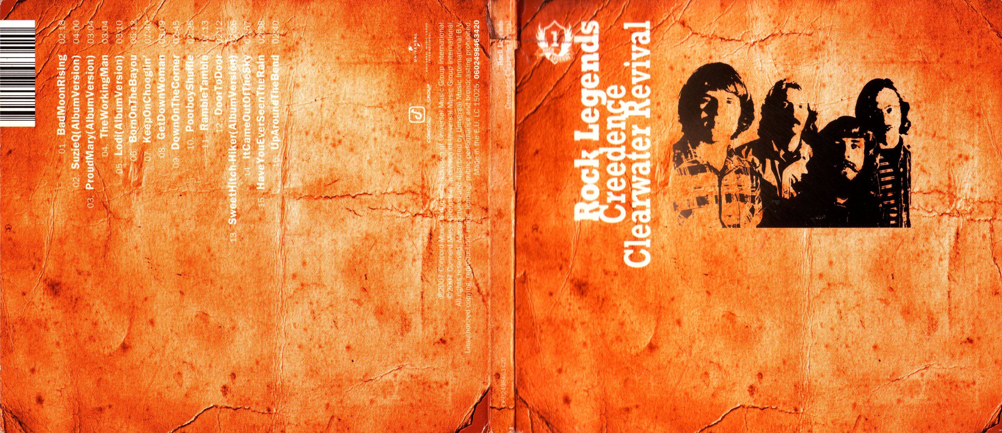 Creedence Clearwater Revival Rock Legends : Front Back